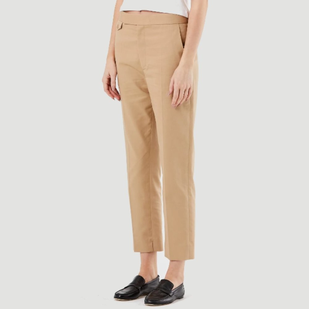 Maria McManus Crop Cigarette Pant, Khaki